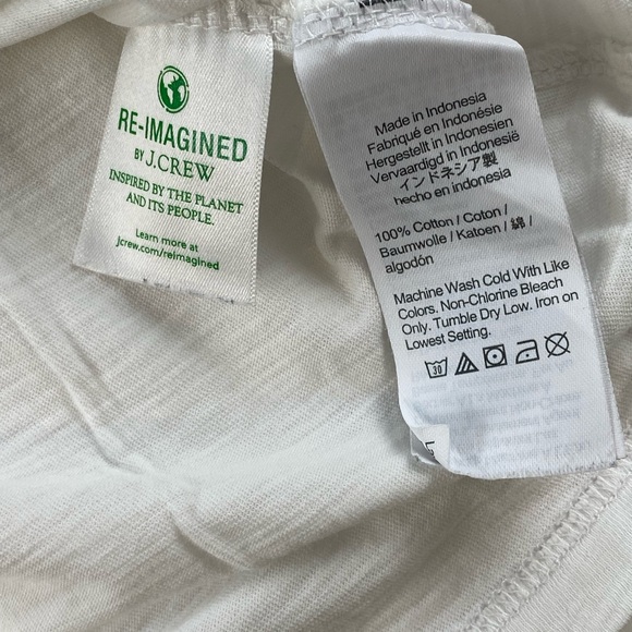 J Crew Vintage Collection V Neck white T shirt XS - Picture 8 of 9